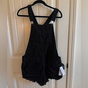 AE Black Denim Overalls